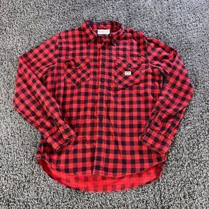 Ralph Lauren Denim & Supply Flannel Shirt Mens Large Buffalo Plaid Long Sleeve